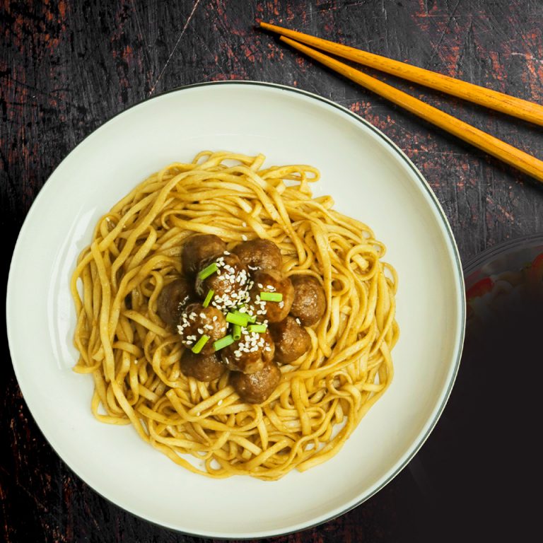 Meatball Teriyaki Noodle Mi Urai